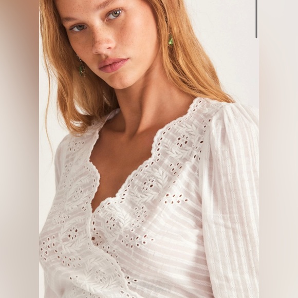 Brand new**LoveShackFancy**Pola Wrap top - Picture 4 of 8